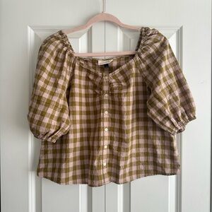 Plaid Blouse